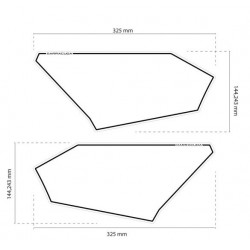 HX7400 + CHIFFRES : Soporte número Racing Barracuda Honda X-ADV 750