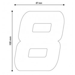 HX7400 + CHIFFRES : Racing Plate Holder Barracuda Honda X-ADV 750