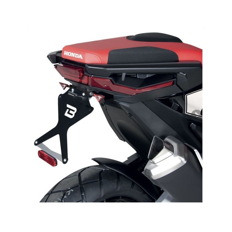 HX7104-17-R + N1002 + NCAT : Soporte de matrícula Barracuda Racing Honda X-ADV 750