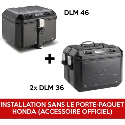 gividolomitipackb : Givi Dolomiti Set für X-ADV OHNE Original-Gepäckträger Honda X-ADV 750