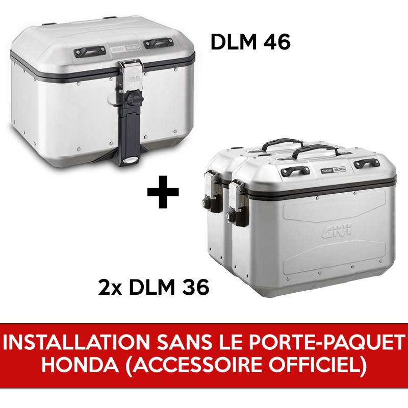 gividolomitipack2 : Paquete Givi Dolomiti para X-ADV SIN portaequipajes original Honda X-ADV 750