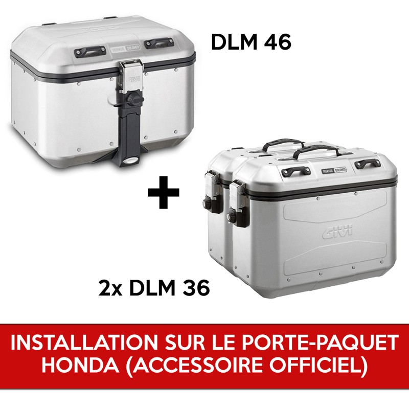 gividolomitipack : Pack Givi Dolomiti para X-ADV CON portaequipajes original Honda X-ADV 750