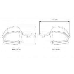 3621 : Erweiterungen für Handprotektoren Puig Honda X-ADV 750