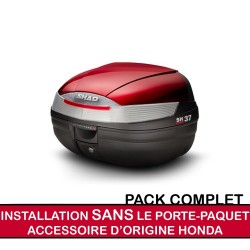 packsh37rouge : Shad SH37 Pack for X-ADV WITHOUT original luggage rack Honda X-ADV 750