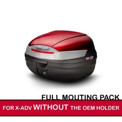 packsh37rouge : Shad SH37 Set für X-ADV OHNE Original-Gepäckträger Honda X-ADV 750