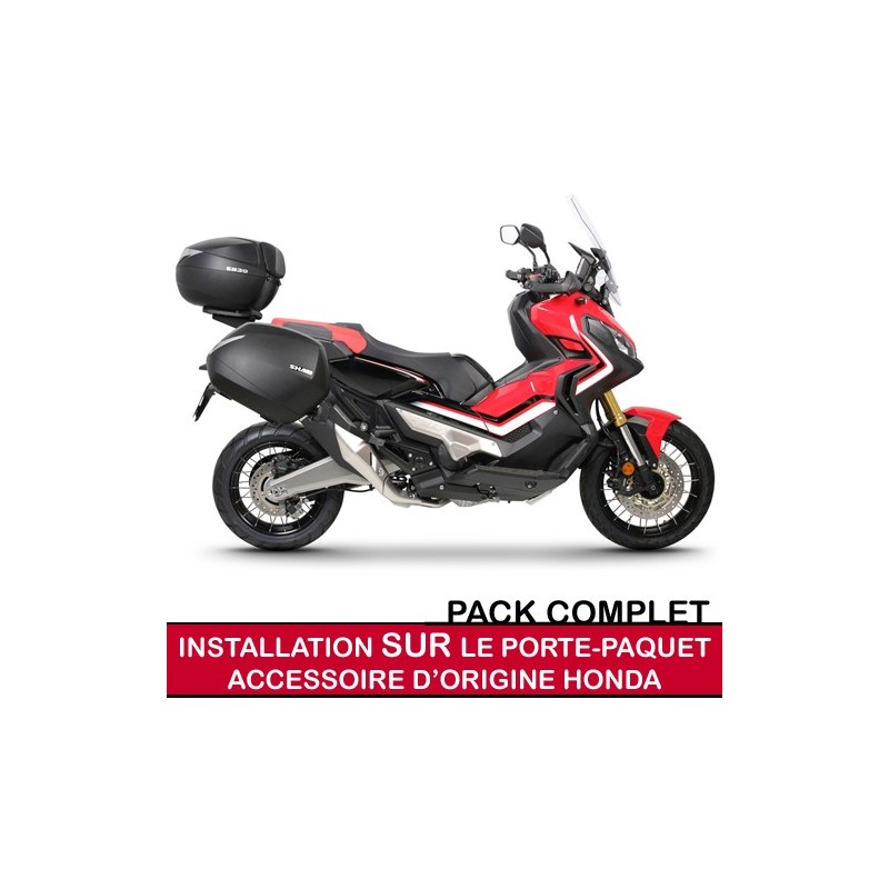 shadfullpack2 : Pacchetto top case e valigie Shad per X-ADV CON portapacchi originale Honda X-ADV 750