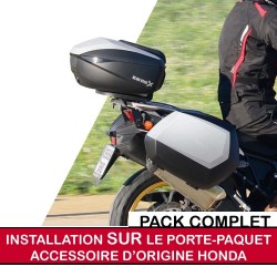 shadfullpack3 : Pack premium top case/maletas Shad para X-ADV CON portaequipajes de origen Honda X-ADV 750