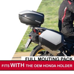 shadfullpack3 : Pack premium top case/maletas Shad para X-ADV CON portaequipajes de origen Honda X-ADV 750