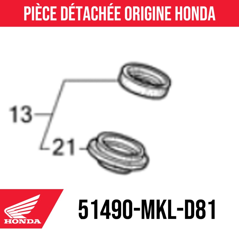 51490-MKL-D81 : Guarnizione paraolio Honda 2021 Honda X-ADV 750