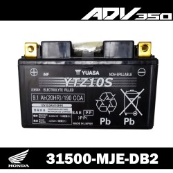 31500-MJE-DB2 : Honda Yuasa Battery YTZ10S Honda X-ADV 750