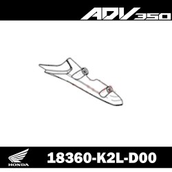 18360-K2L-D00 : ADV 350 Exhaust Pipe Guard Honda X-ADV 750