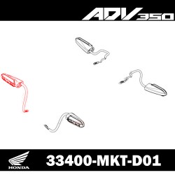 33**0-MKT-D01 : Indicatore di direzione originale ADV 350 Honda X-ADV 750