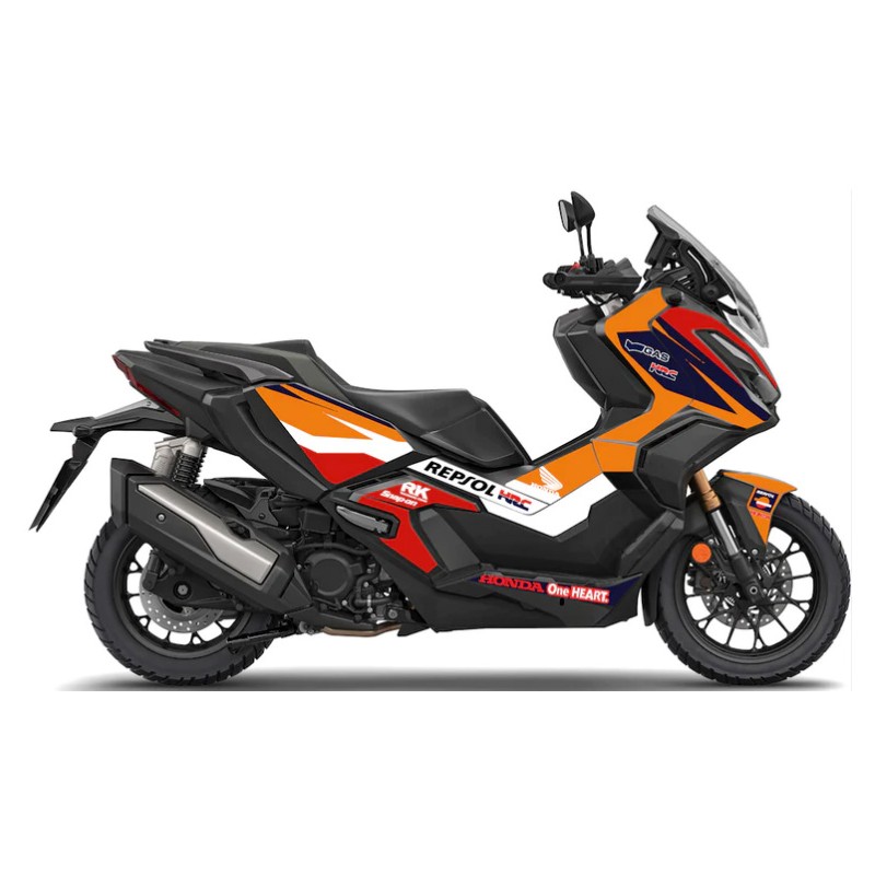 KIT-REPSOL-NOIR-350 : Kit de decoración Repsol ADV 350 Honda X-ADV 750