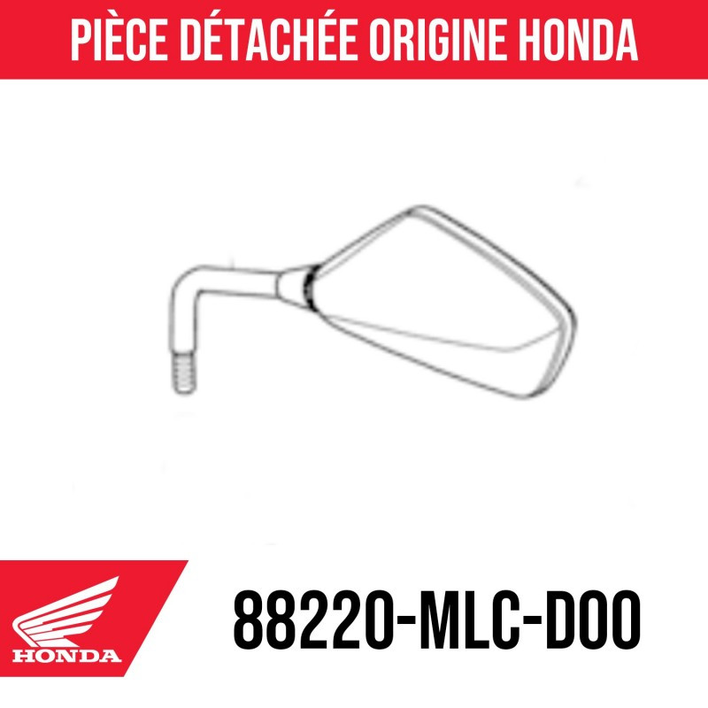 88220-MLC-D00 : Rétroviseur d'origine Honda 2025 Honda X-ADV 750