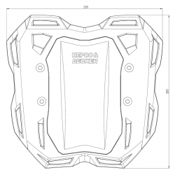 FS68095380101 : Halterung für Softtaschen Smartrack Hepco-Becker ADV 350 Honda X-ADV 750