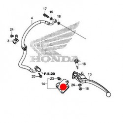 53196-MKH-D00 : Fijación de los protectores de manos originales Honda Honda X-ADV 750