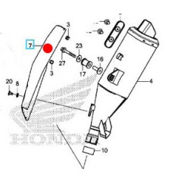 PACK-18342MKHD01 : Honda Original Exhaust Protection Honda X-ADV 750