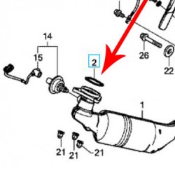 18291-MGS-D31 : Guarnizione collettore originale Honda Honda X-ADV 750