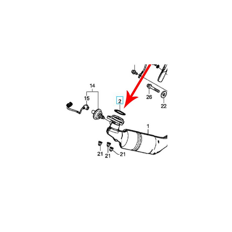 18291-MGS-D31 : Original Honda manifold gasket Honda X-ADV 750