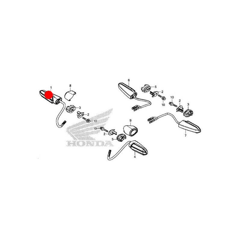 33400-MKH-D01 : Indicatore di direzione originale Honda Honda X-ADV 750