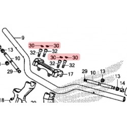 91456-MW3-600 : Casquillo de tornillo de manillar Honda X-ADV 750